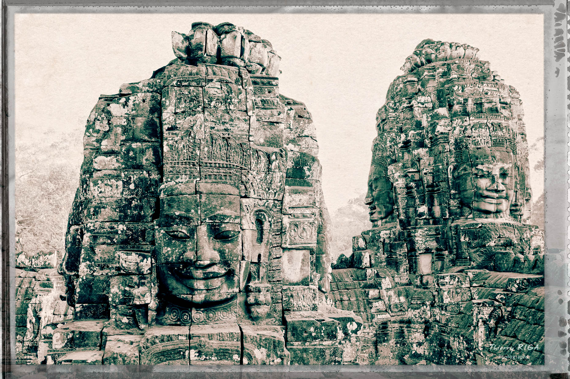 face towers of the Bayon Temple, Thierry Riga, Angkor Photography