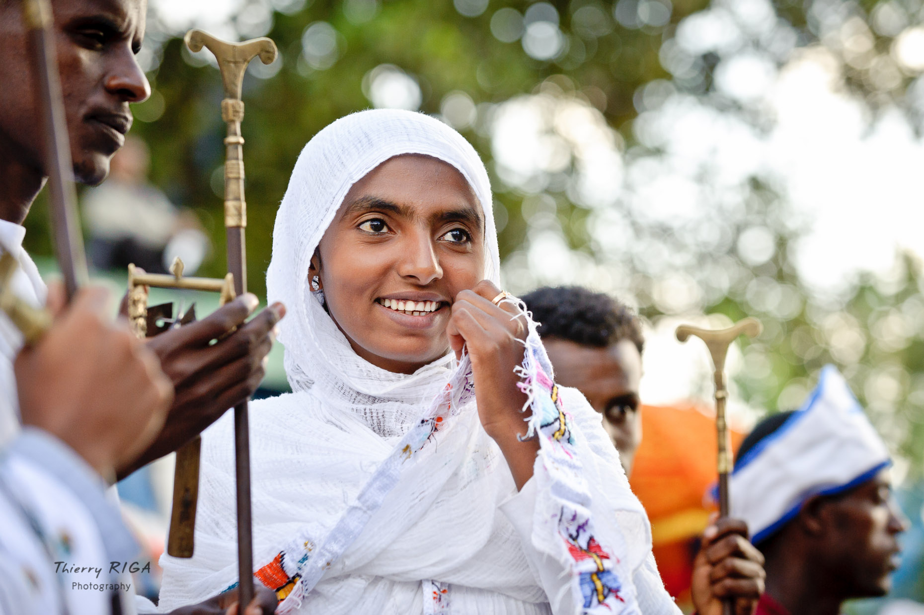 young musician portrait, Meskel ceremonies, Lalibela, Ethiopia