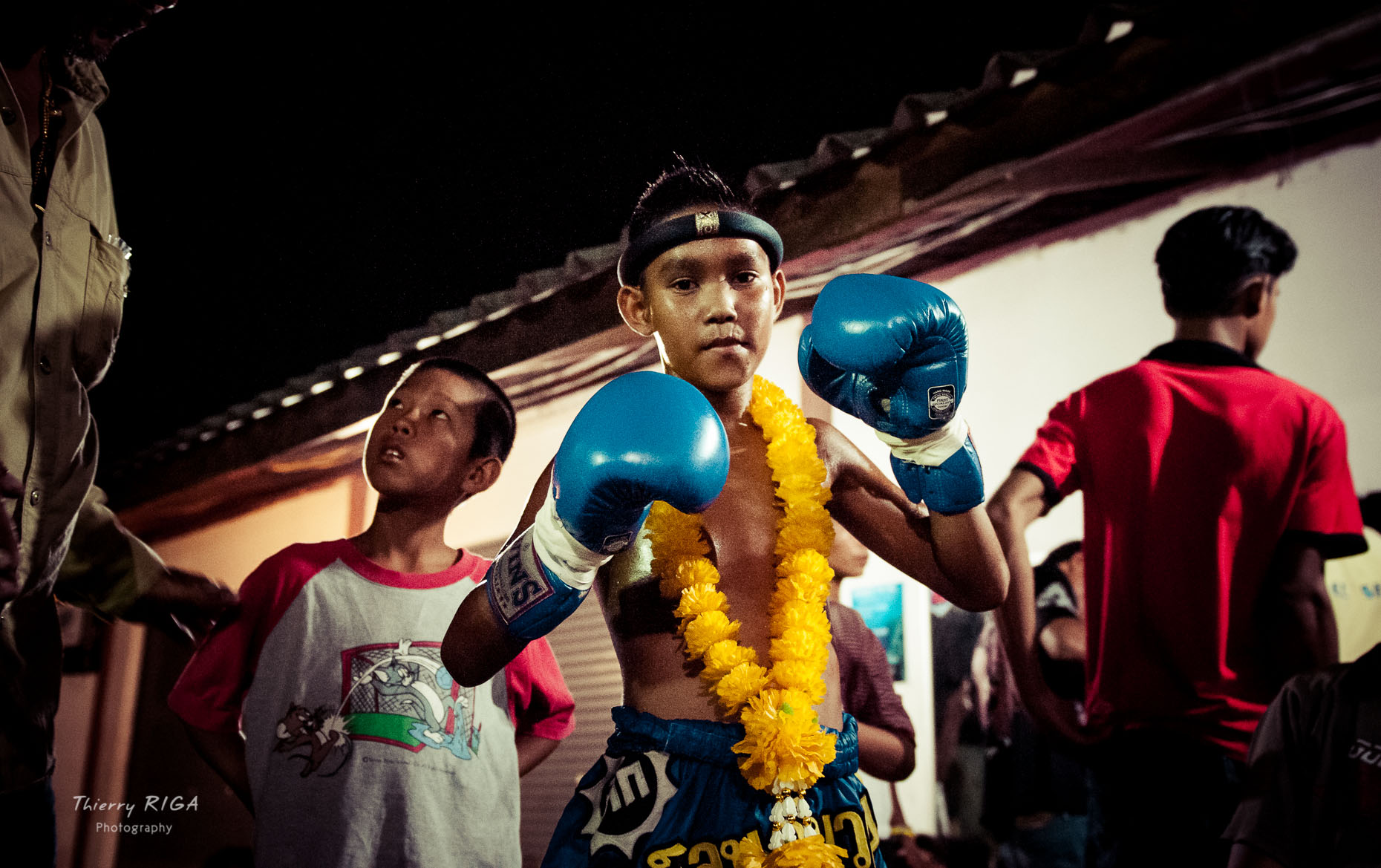 Muay Thai, young fighter before going up to the ring