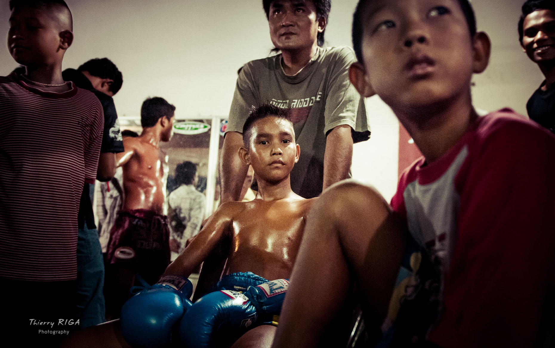 Warming up before the fight, Muay Thai, Thailand